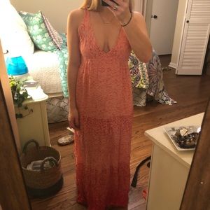 Pink ombré maxi